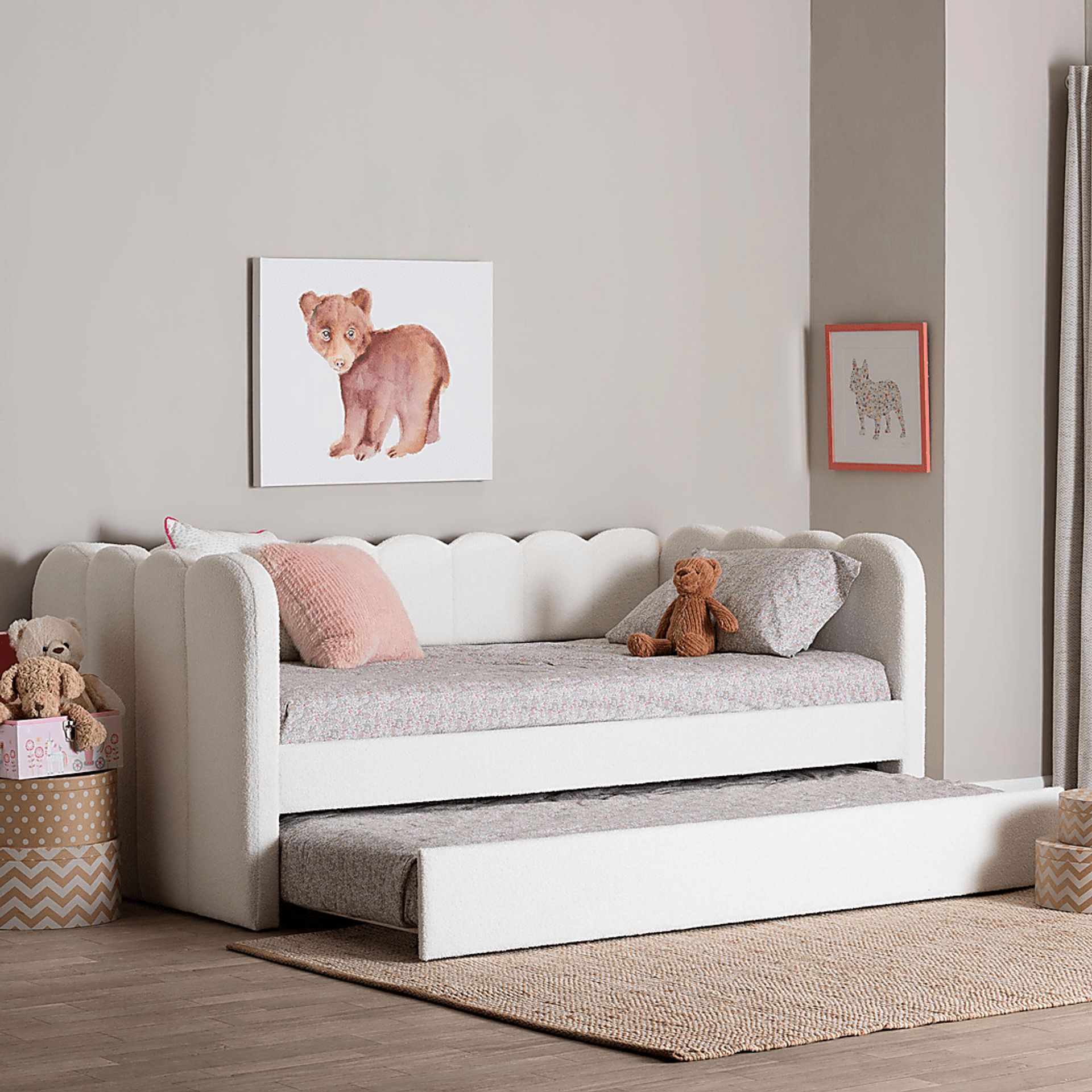 Ashia Cream Daybed with Trundle - Image 2