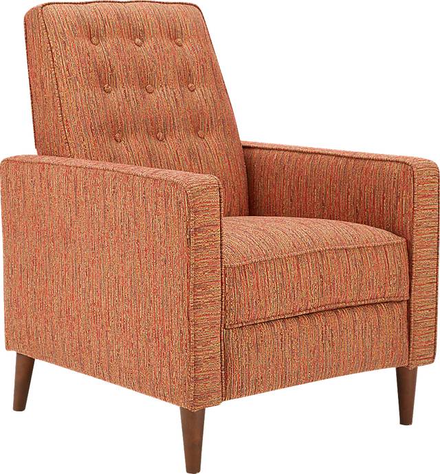 Ashington Red Push Back Recliner - Thumbnail - Image 1
