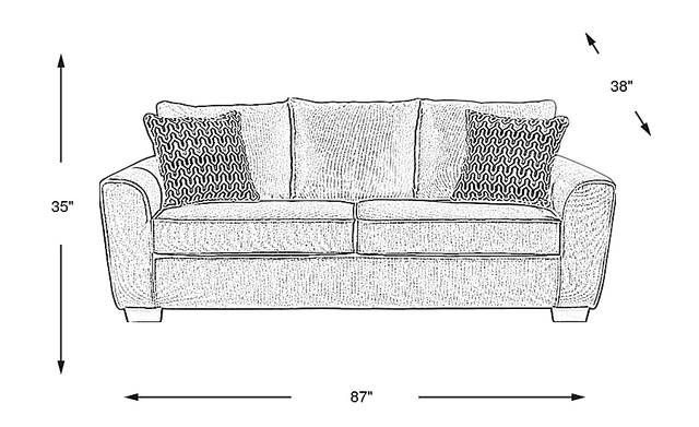 Dimension Image. Please refer to the Dimension Tab on this page for dimension details.