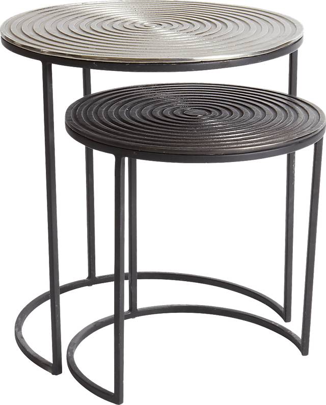 Ashlawn Silver Set of 2 Nesting Tables - Thumbnail - Image 1