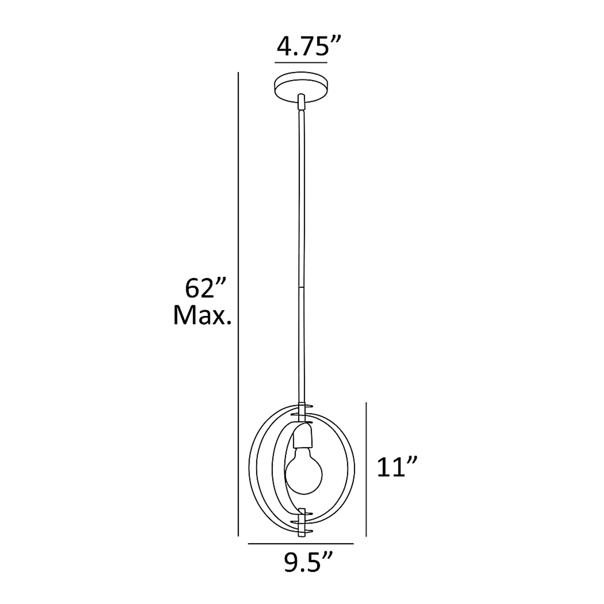 Ashley Lane Brass Pendant - Image 4