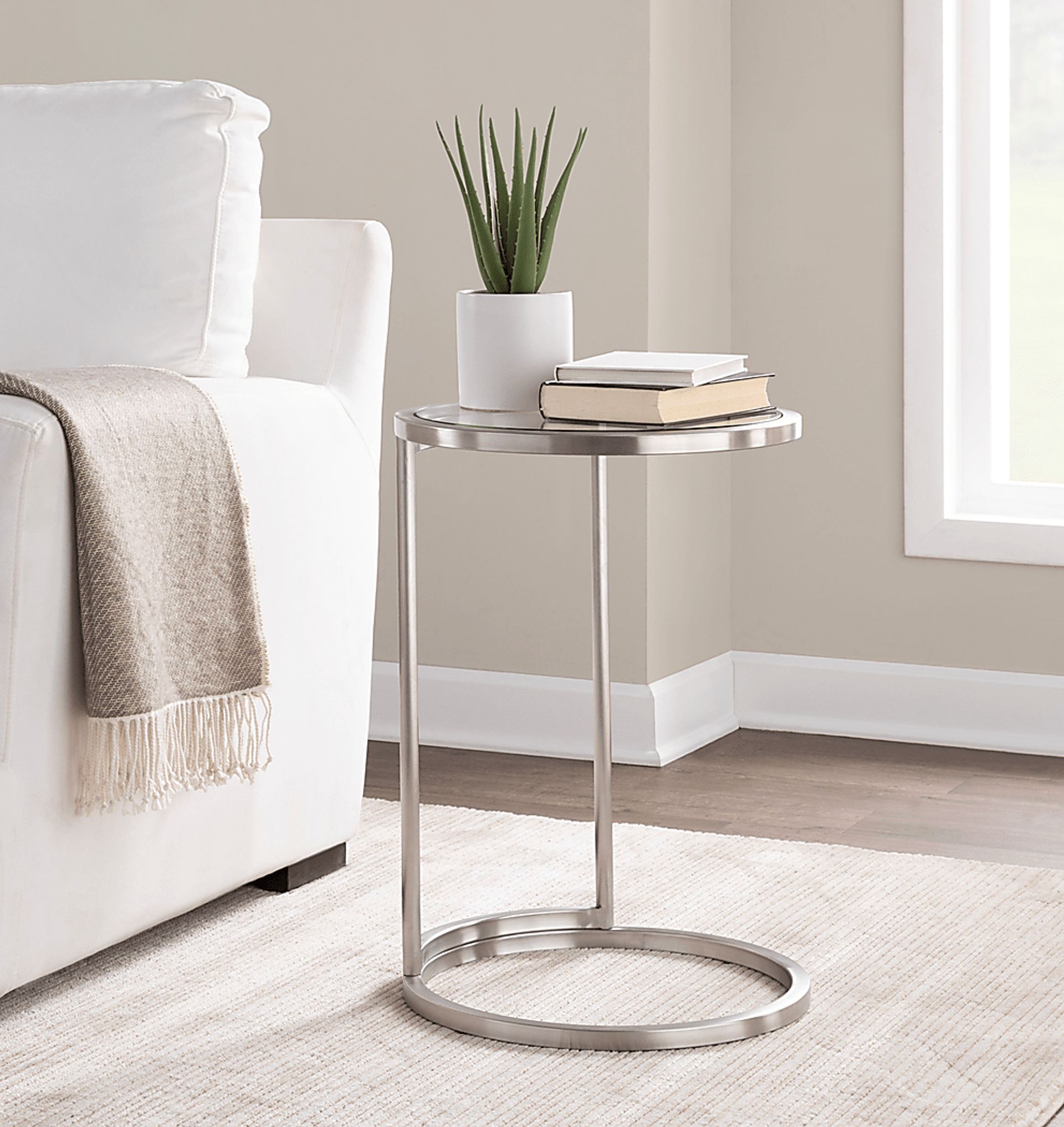 Ashlight Silver End Table - Image 2
