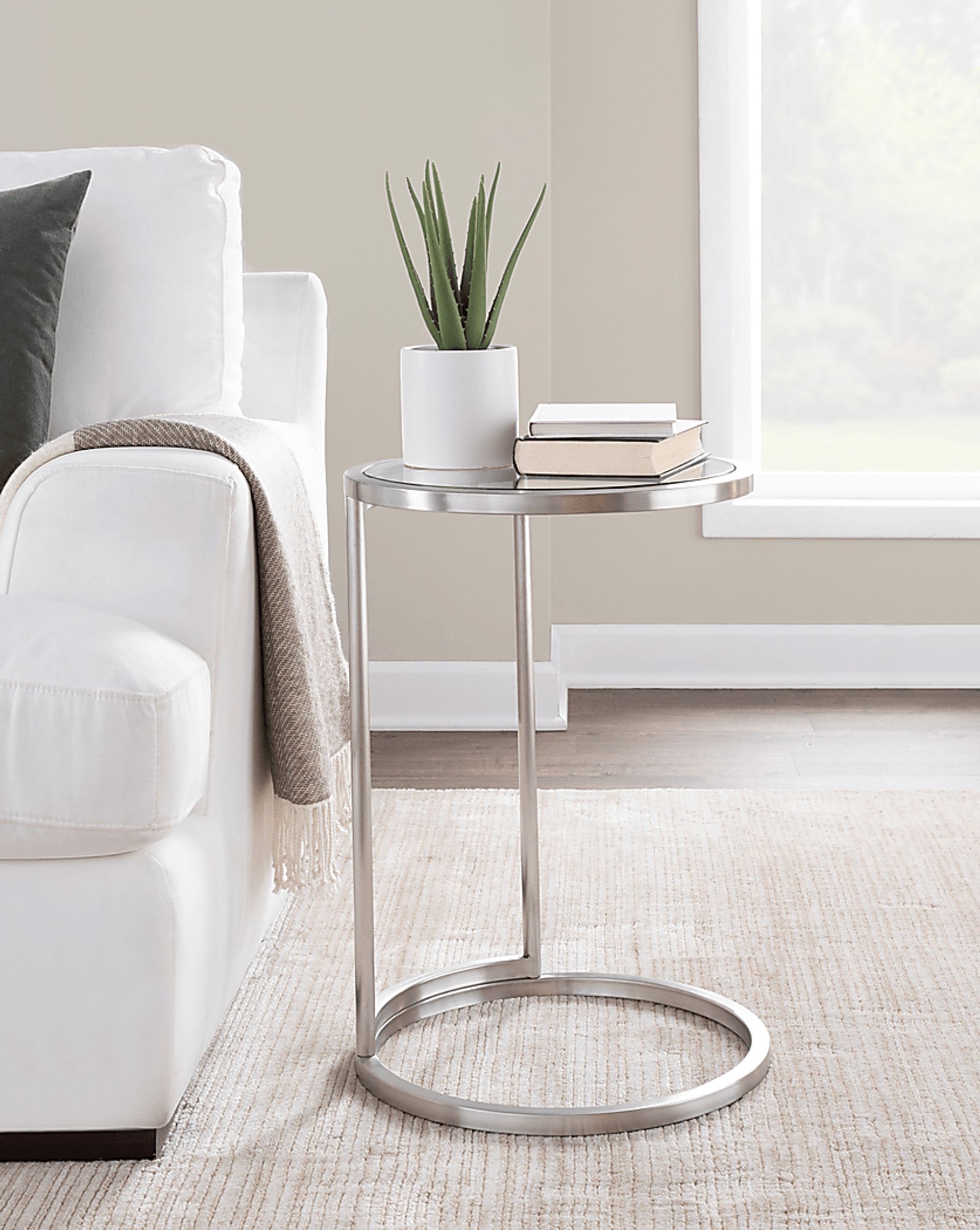Ashlight Silver End Table - Image 8