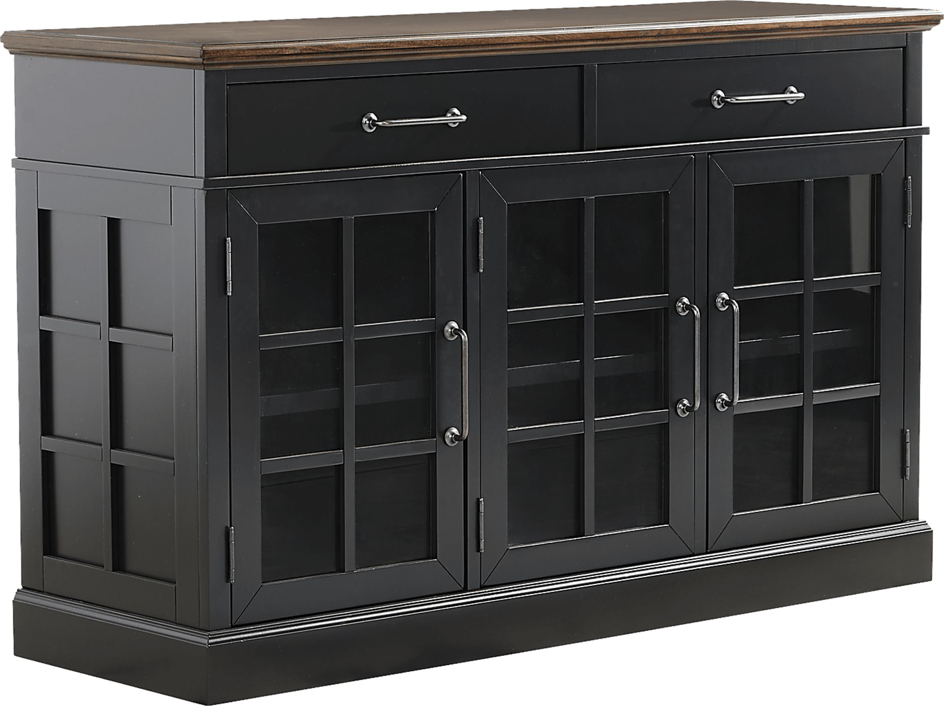 Ashlyn Lake Black Credenza - Image 2