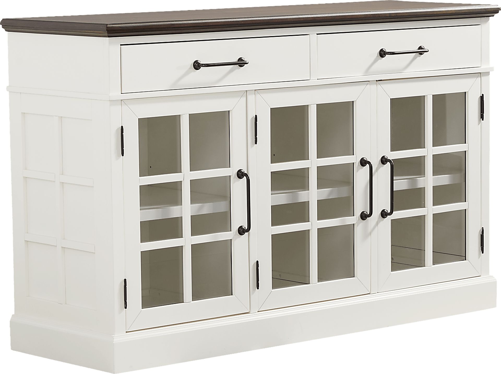 Ashlyn Lake White Credenza - Image 2
