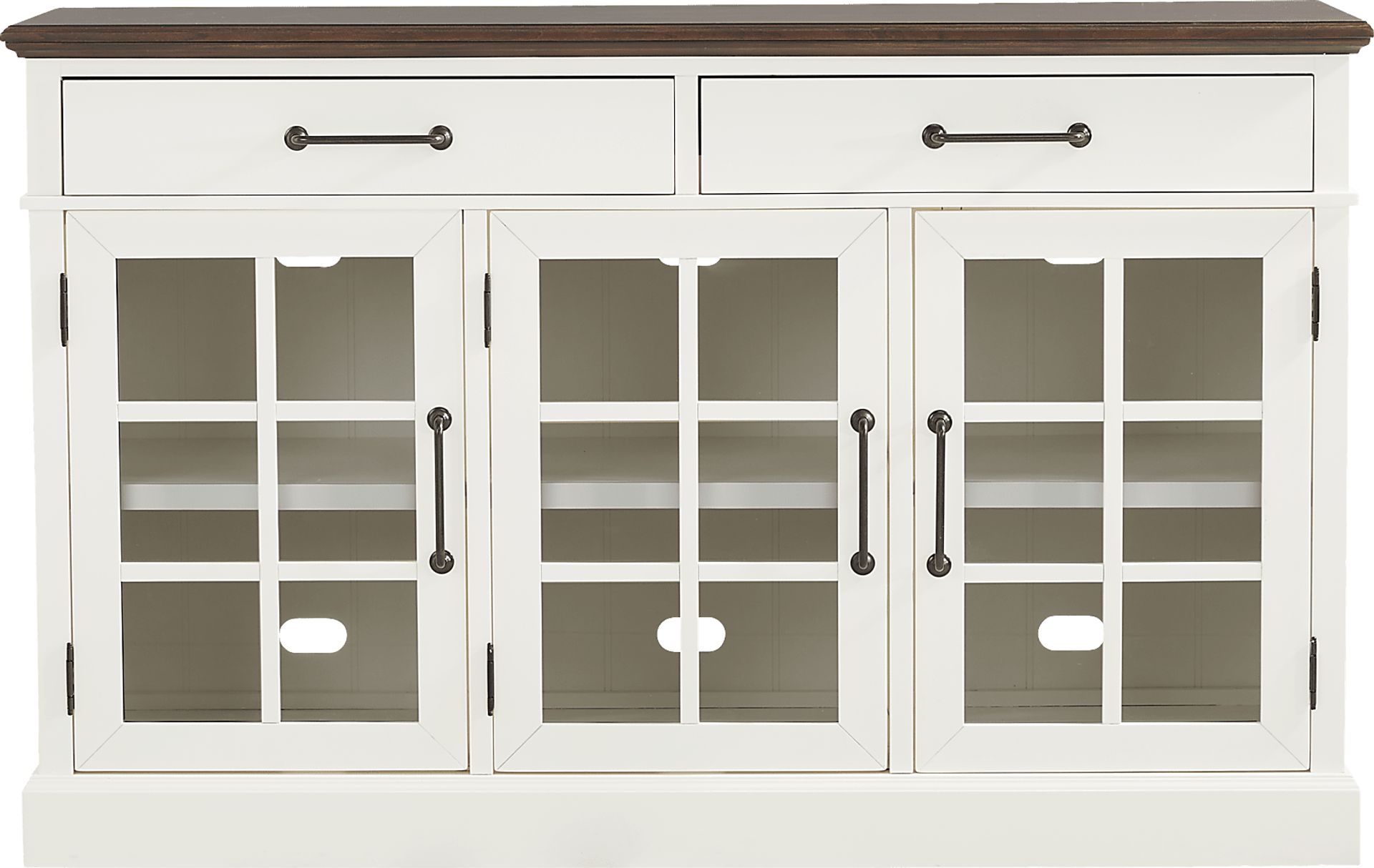 Ashlyn Lake White Credenza - Image 1