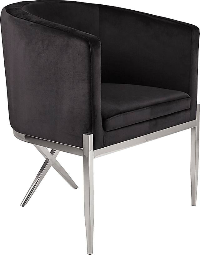 Ashmead Black Accent Chair - Thumbnail - Image 1