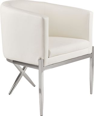 Ashmead White Accent Chair