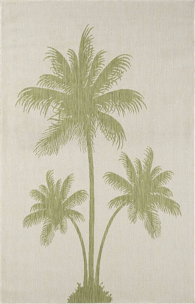 Ashsano Beige/Green 5' x 7' Indoor/Outdoor Rug - Thumbnail - Image 1