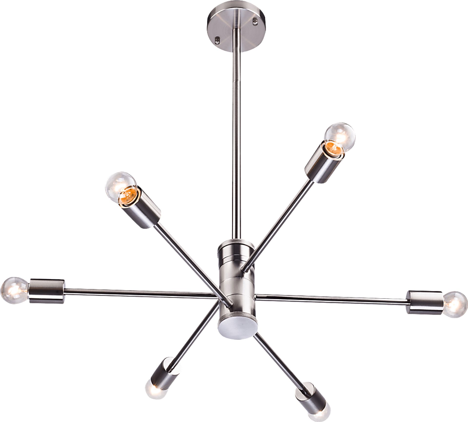 Ashwood Circle Nickel Chandelier - Image 1