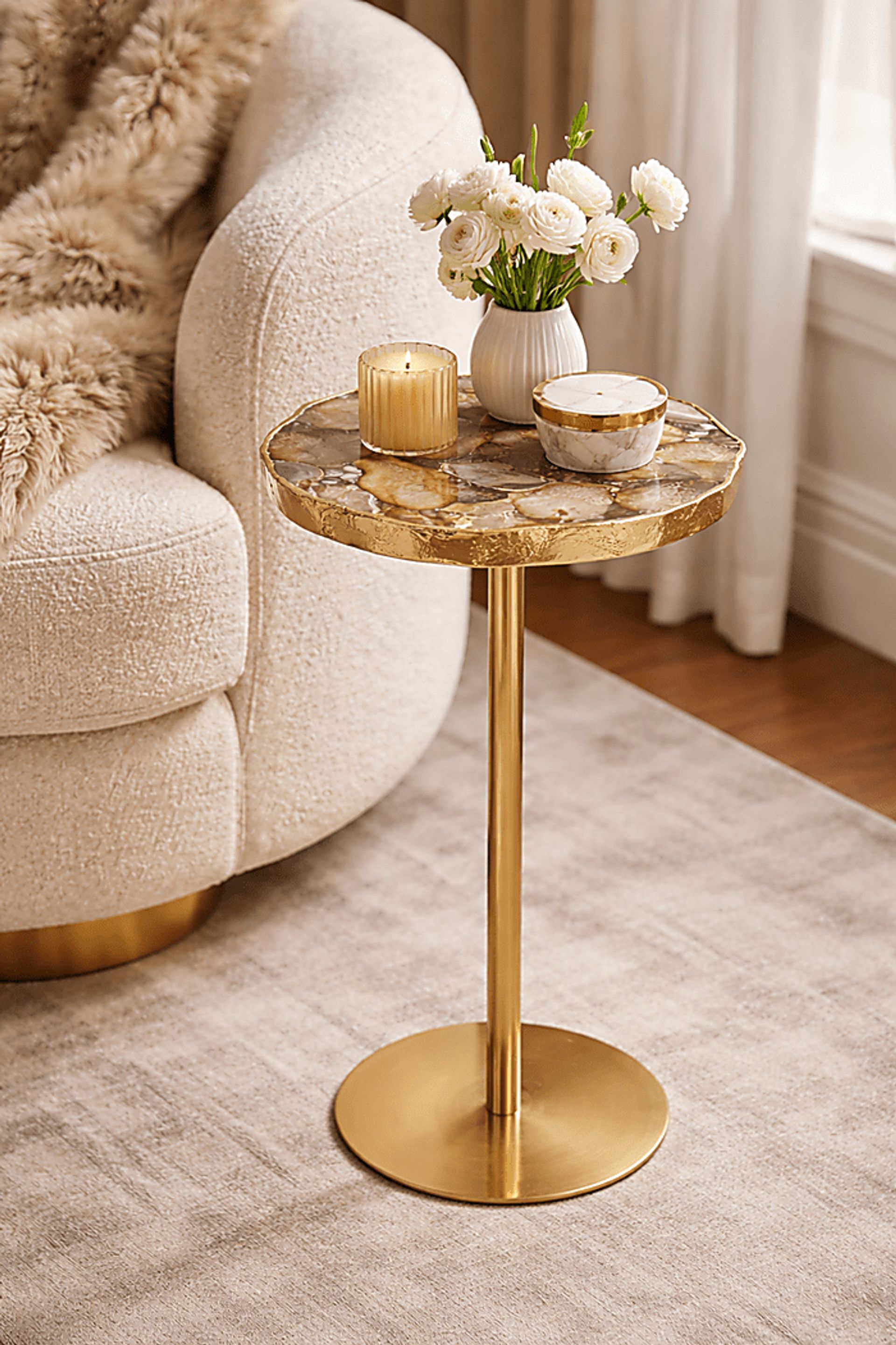 Asilbe Gold Accent Table - Image 2