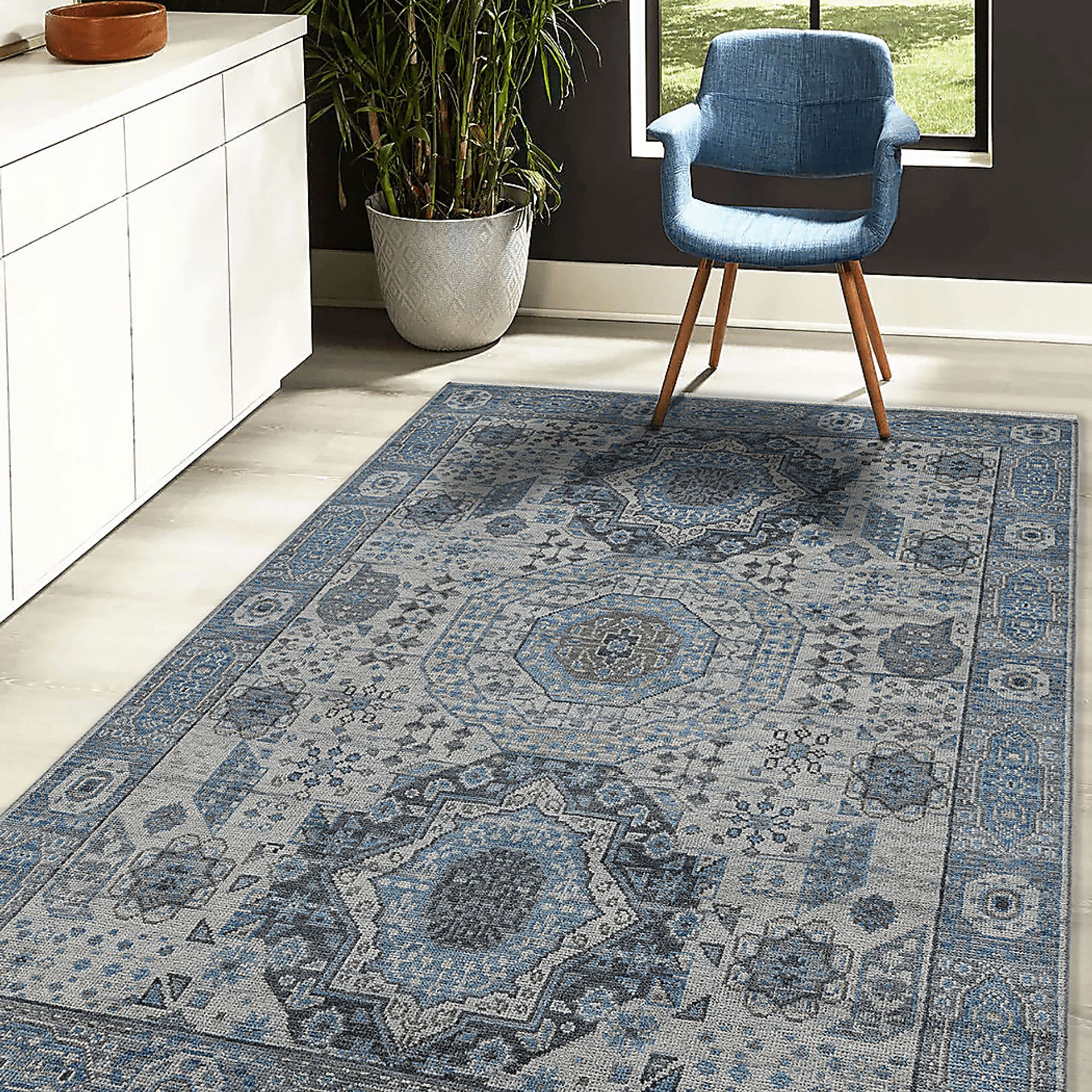 Askien Gray/Blue 9' x 12' Rug - Image 2