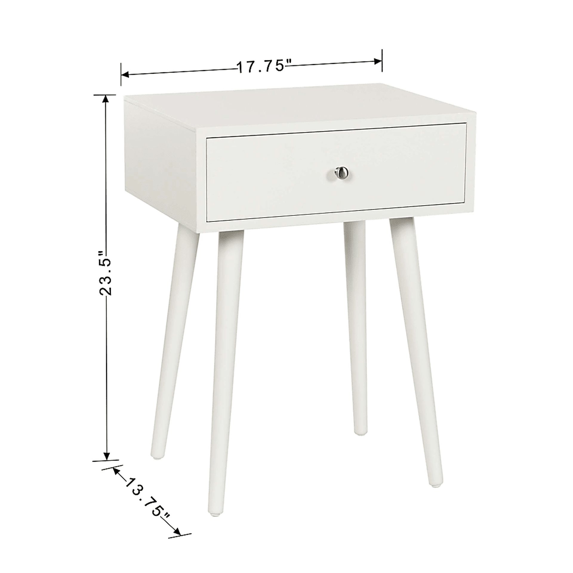 Aslam White End Table - Image 2
