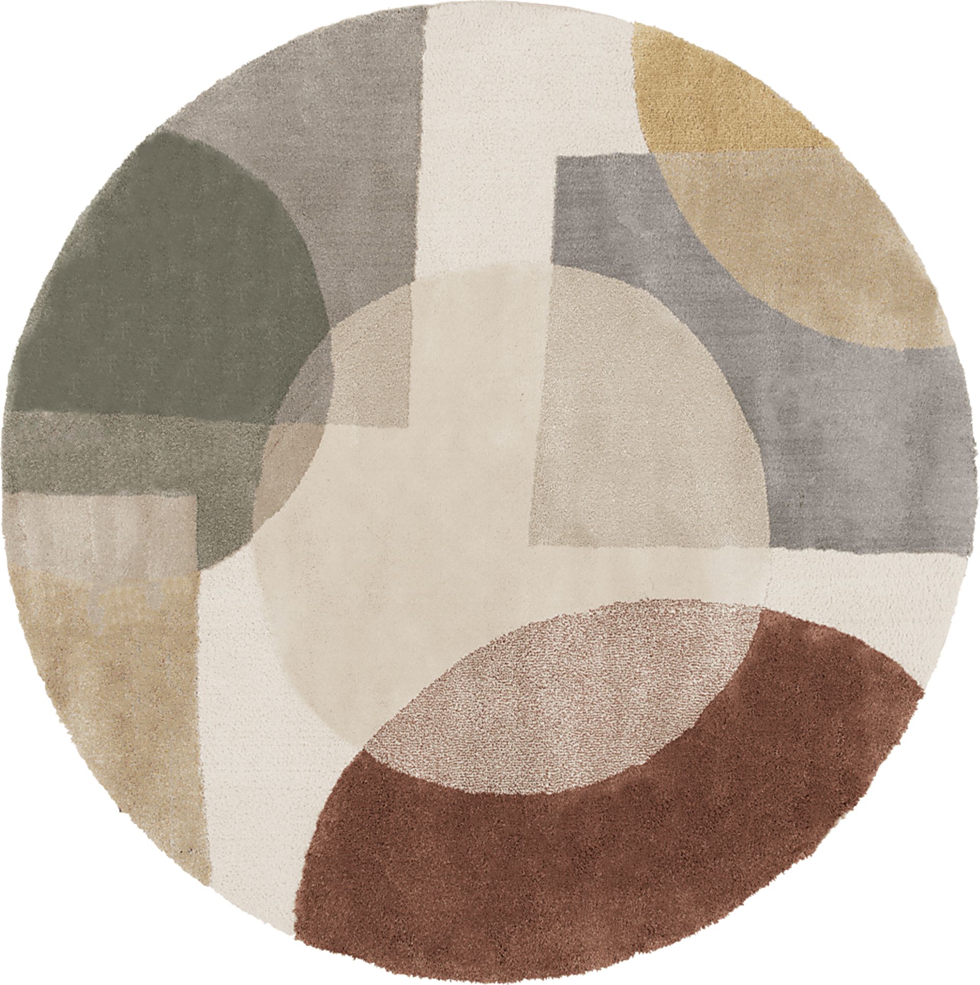Aslan Ivory 7'10 Round Rug - Image 1