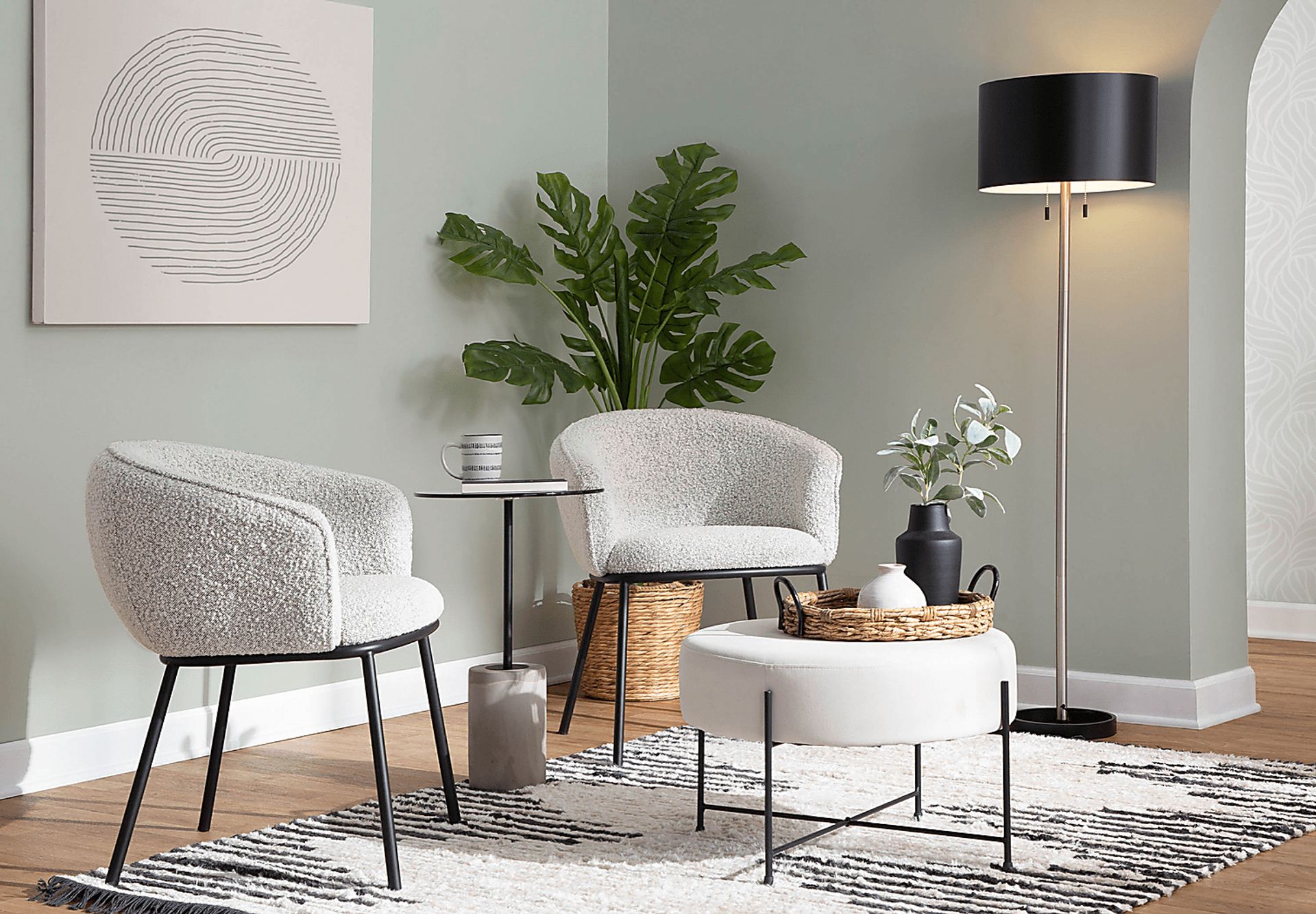 Aslande Gray Accent Chair - Image 9