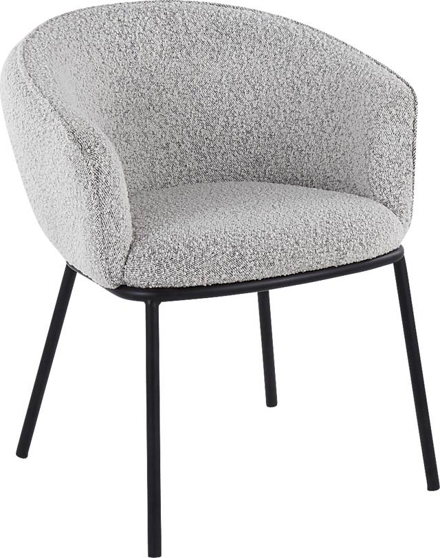 Aslande Gray Accent Chair - Thumbnail - Image 1
