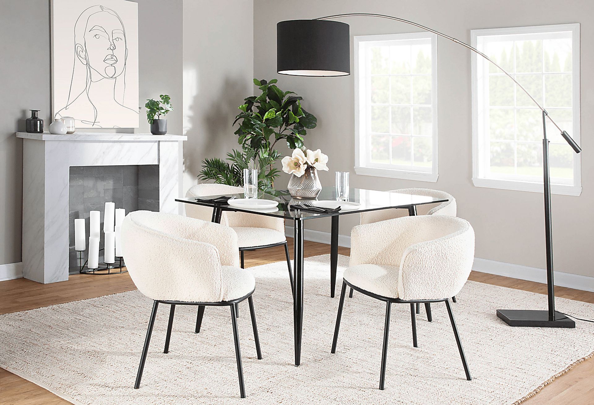 Aslande White Accent Chair - Image 7