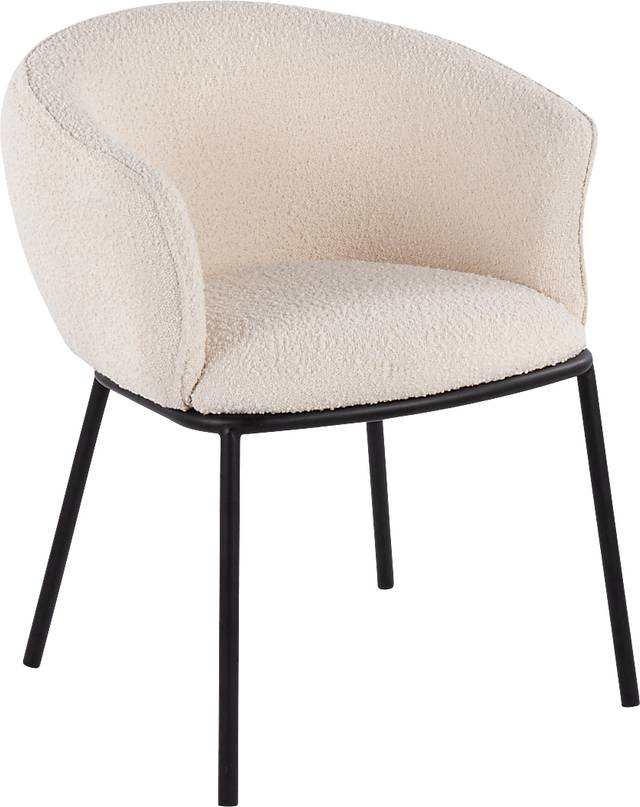 Aslande White Accent Chair - Thumbnail - Image 1