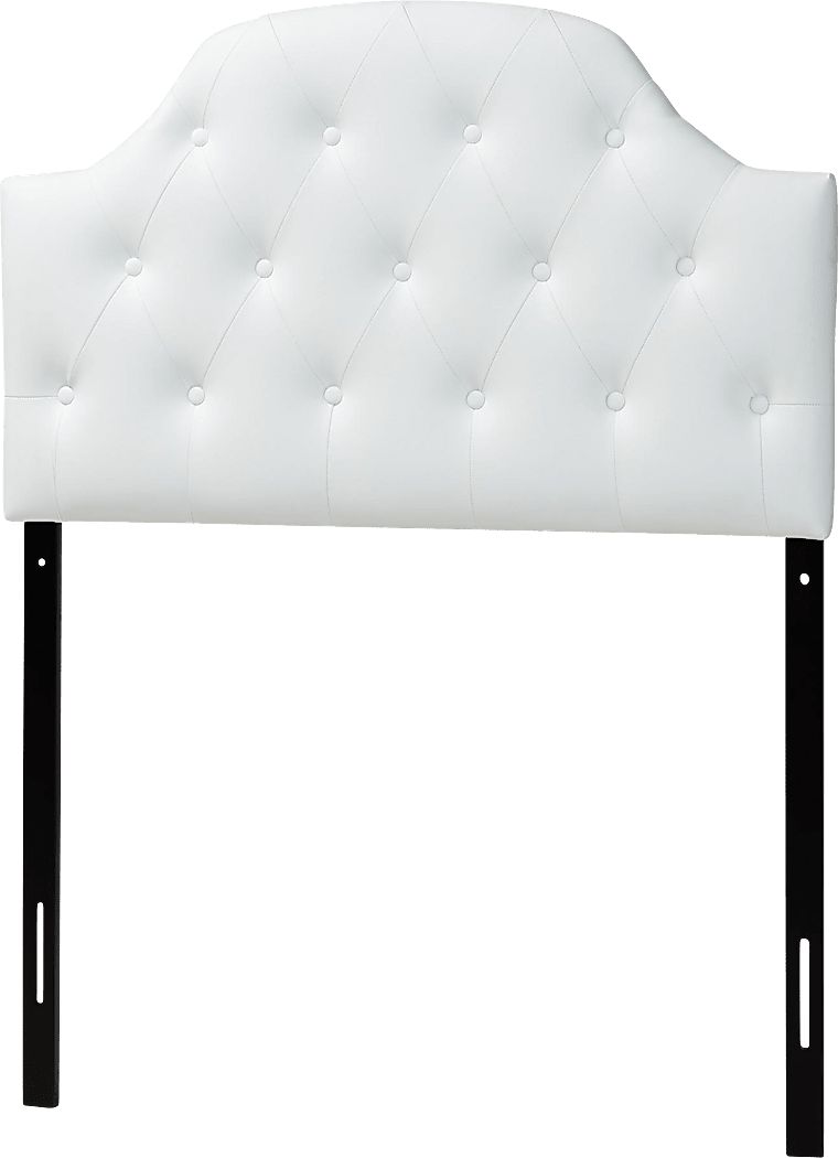 Asombra White Twin Headboard