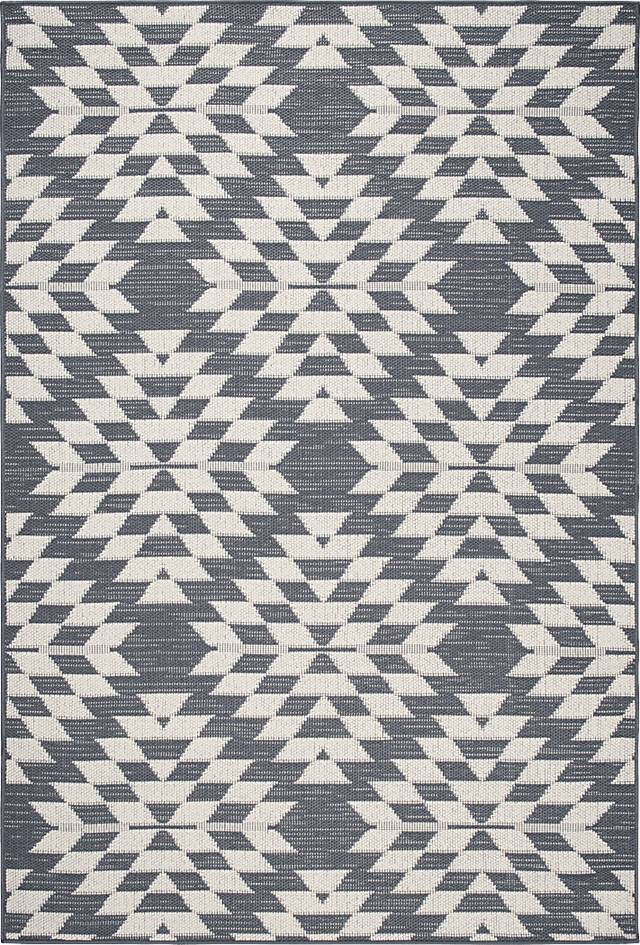 Asopos Gray 6'6 x 9' Indoor/Outdoor Rug - Thumbnail - Image 1