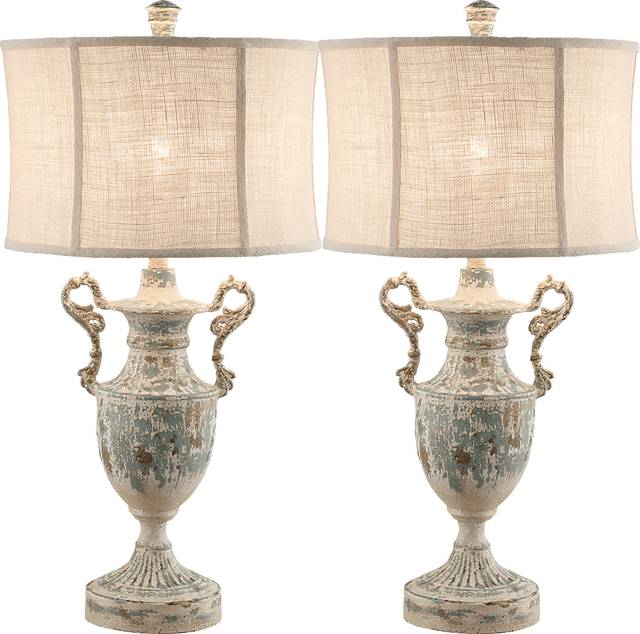 Aspen Court White Lamp, Set of 2 - Thumbnail - Image 1