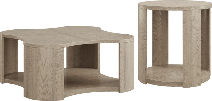 Aspen Grove Tan 2 Pc Table Set