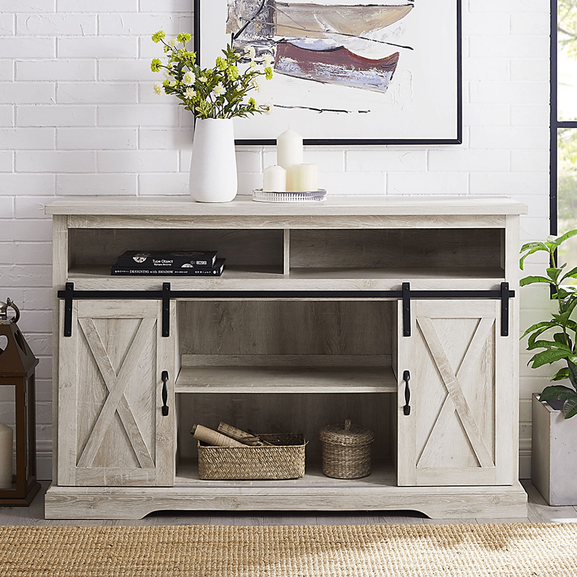 Aspermontville White 52 in. Console - Image 5