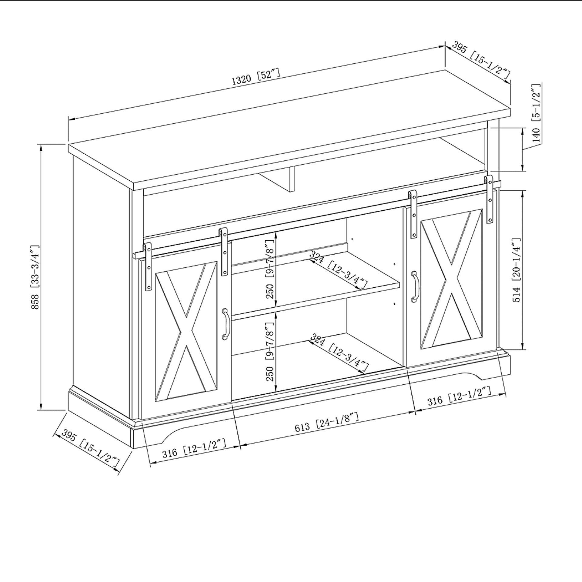 Aspermontville White 52 in. Console - Image 6