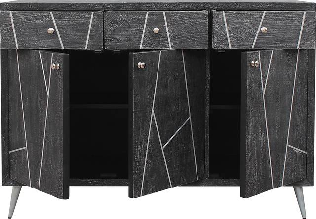 Asphite Gray Credenza - Thumbnail - Image 3