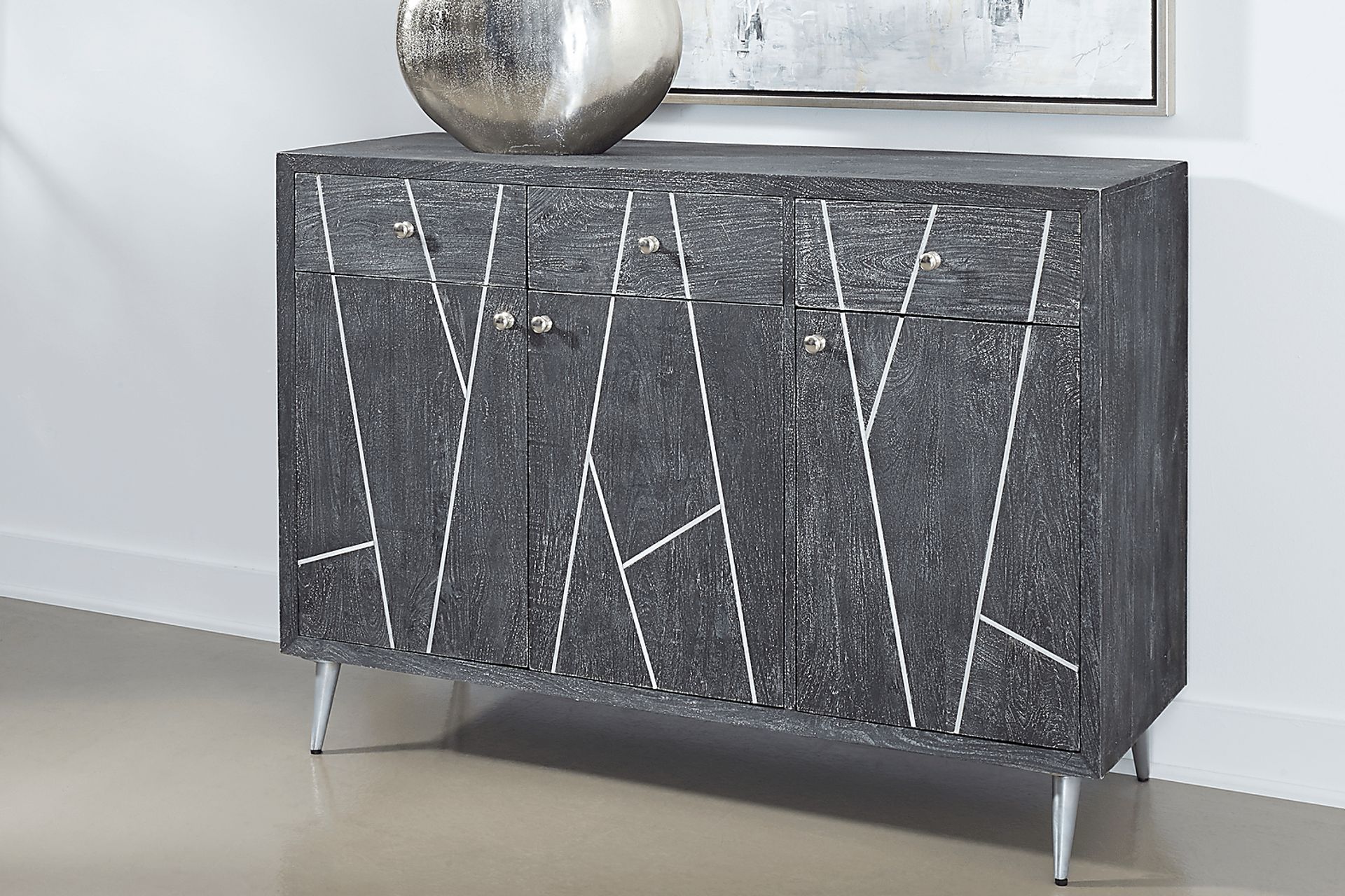 Asphite Gray Credenza - Image 5