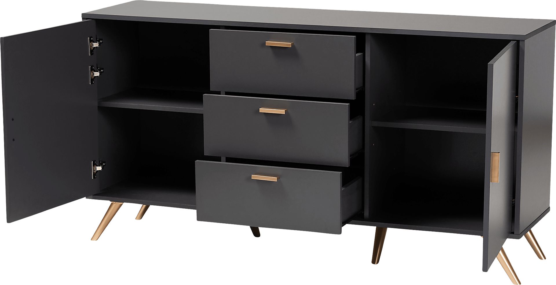 Aspinwall Dark Gray Sideboard - Image 2