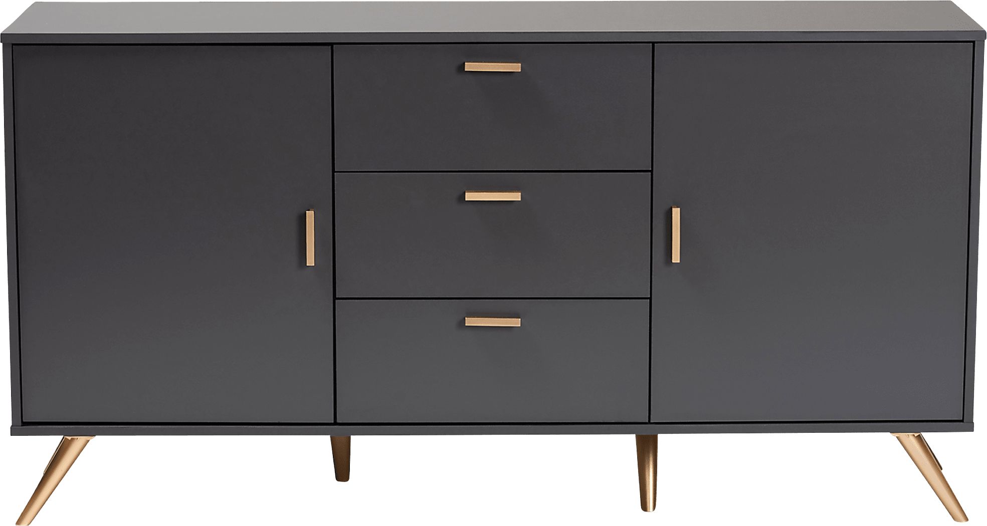 Aspinwall Dark Gray Sideboard - Thumbnail 2