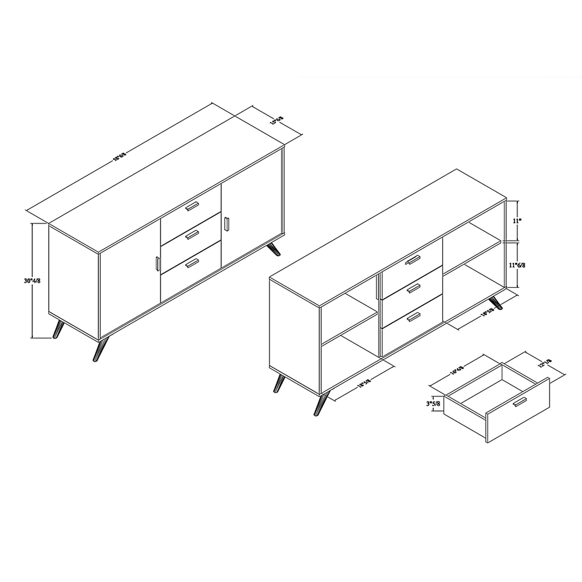Aspinwall Dark Gray Sideboard - Image 10