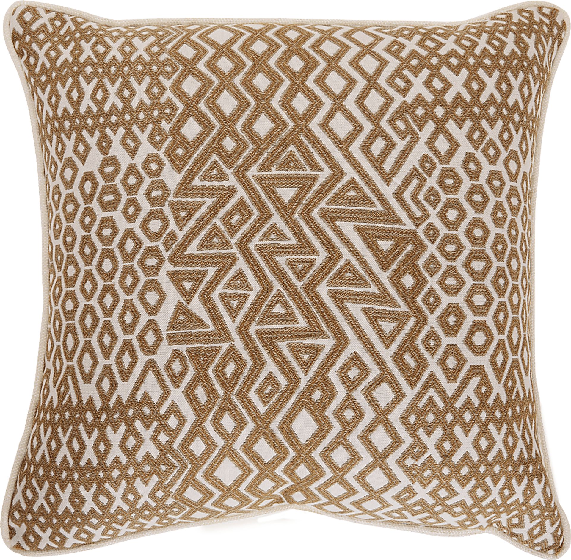 Assembly Cumin Caramel Indoor/Outdoor Accent Pillows, Set of Two - Image 2