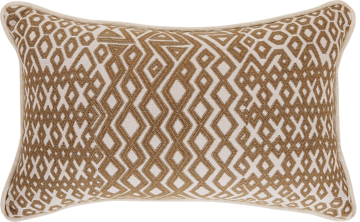 Assembly Cumin Caramel Brown Outdoor Pillows Rooms to Go