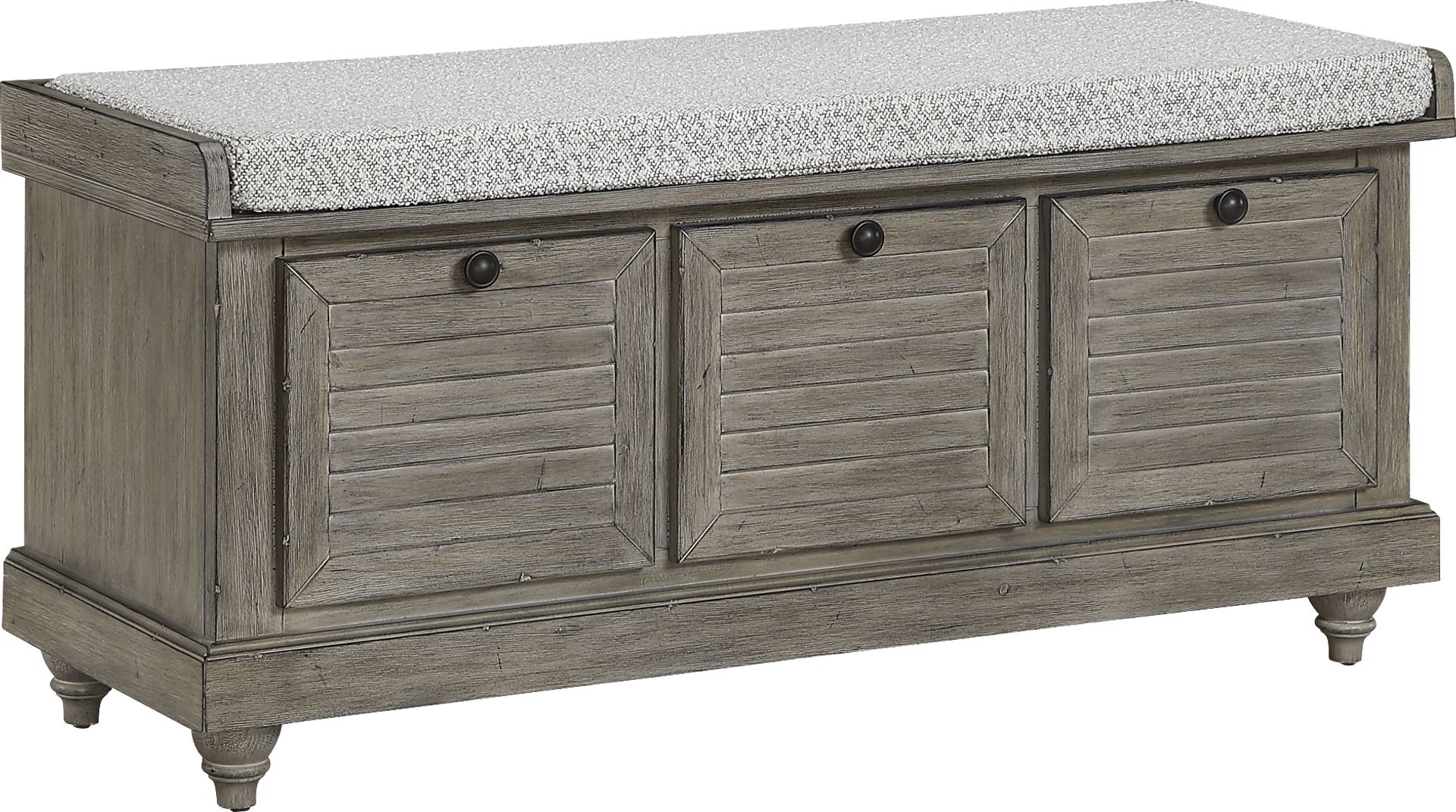 Asseth Brown Storage Bench - Image 1