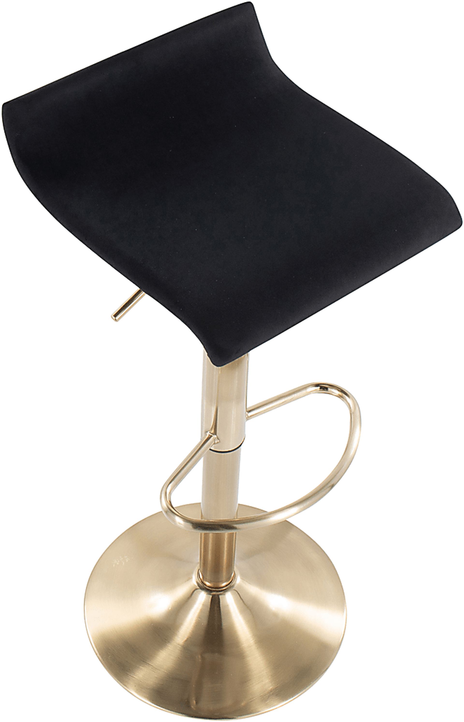 Astelor Ann Black Barstool, Set of 2 - Image 8