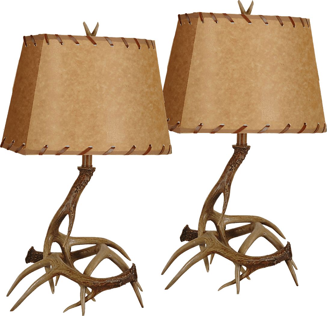 Aster Ridge Brown Table Lamps, Set of 2