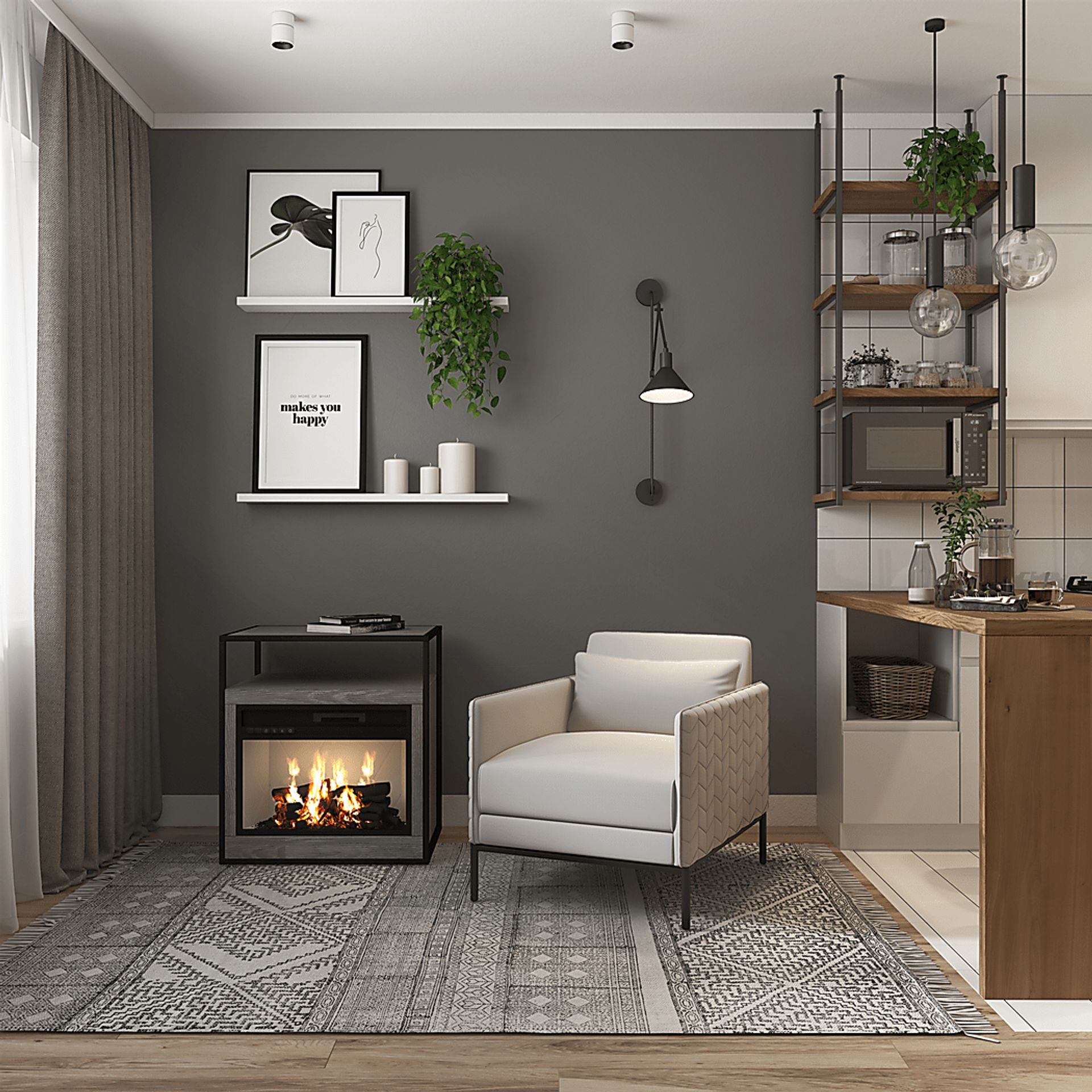 Asteren Silver Accent Chair - Image 2