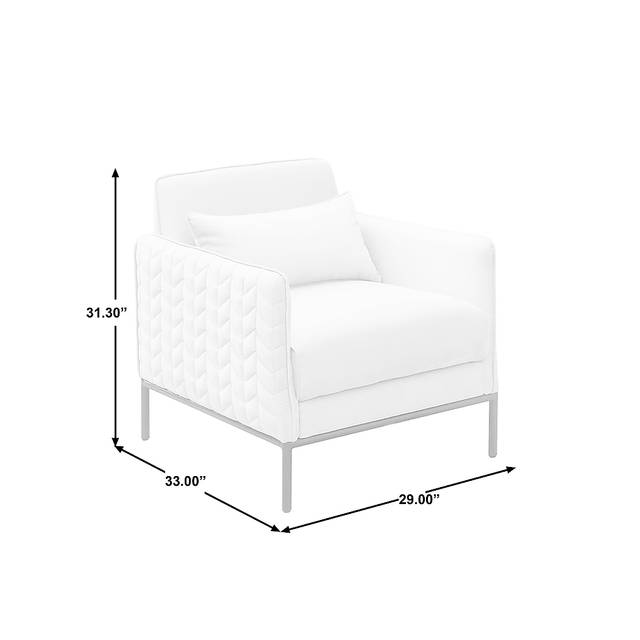 Asteren Silver Accent Chair - Thumbnail - Image 7
