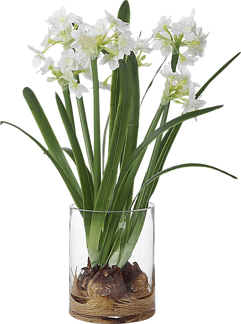 Asteria White Silk Floral