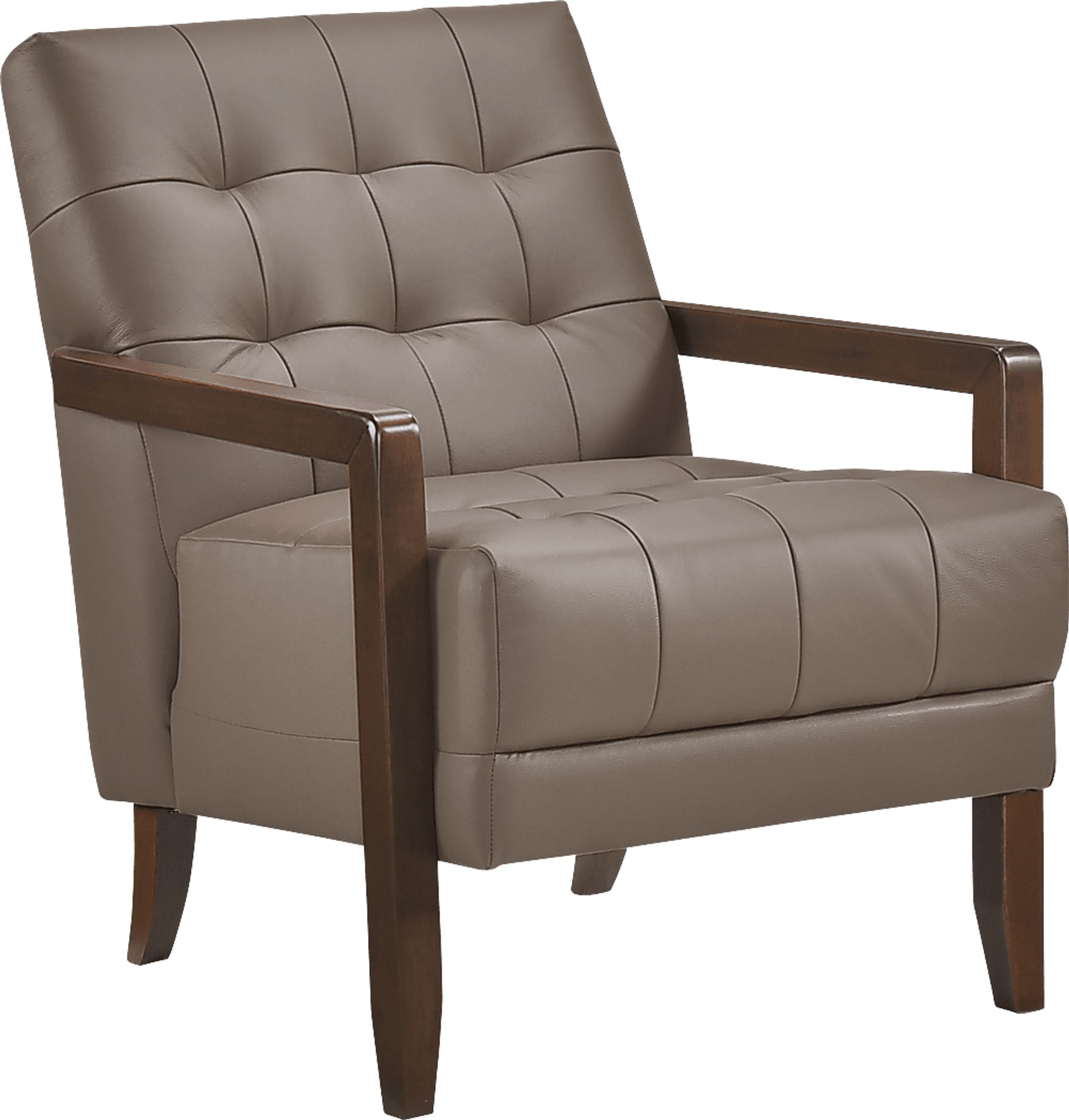Astin Brown Accent Chair - Image 1