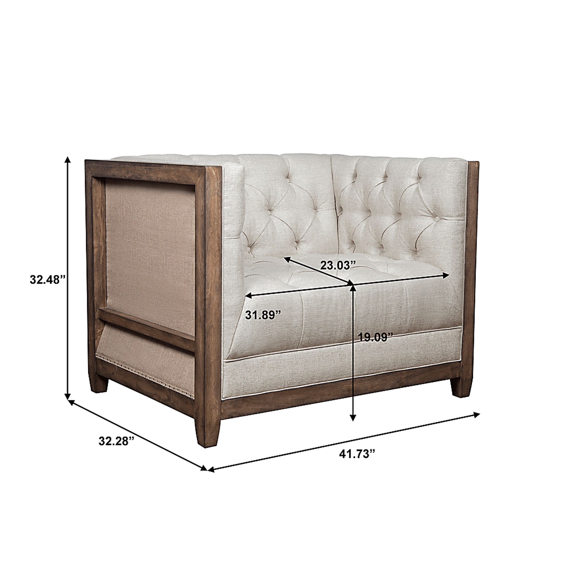 Astincourt Beige Accent Chair - Image 7