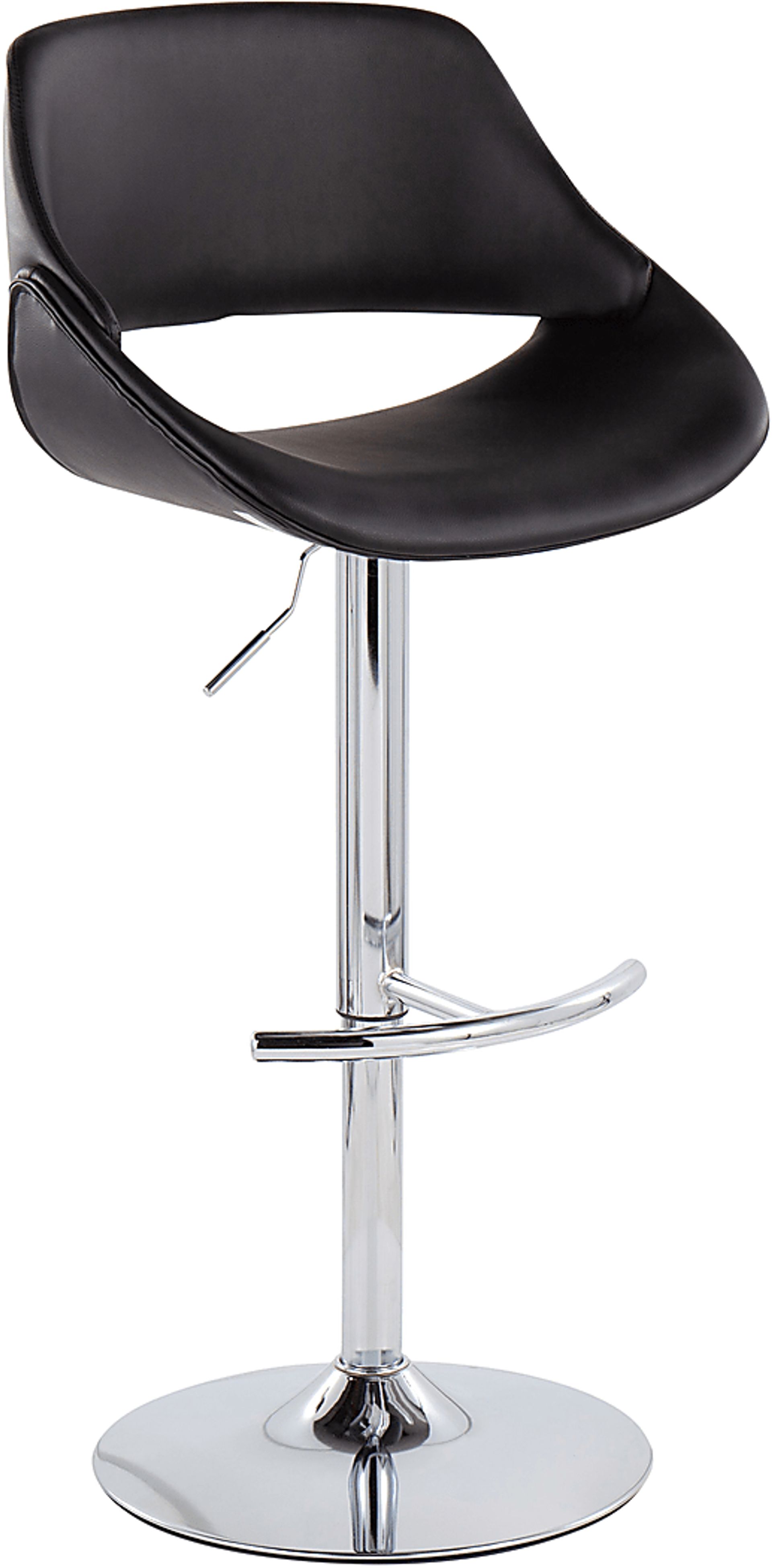 Astorel Black Barstool, Set of 2 - Image 2