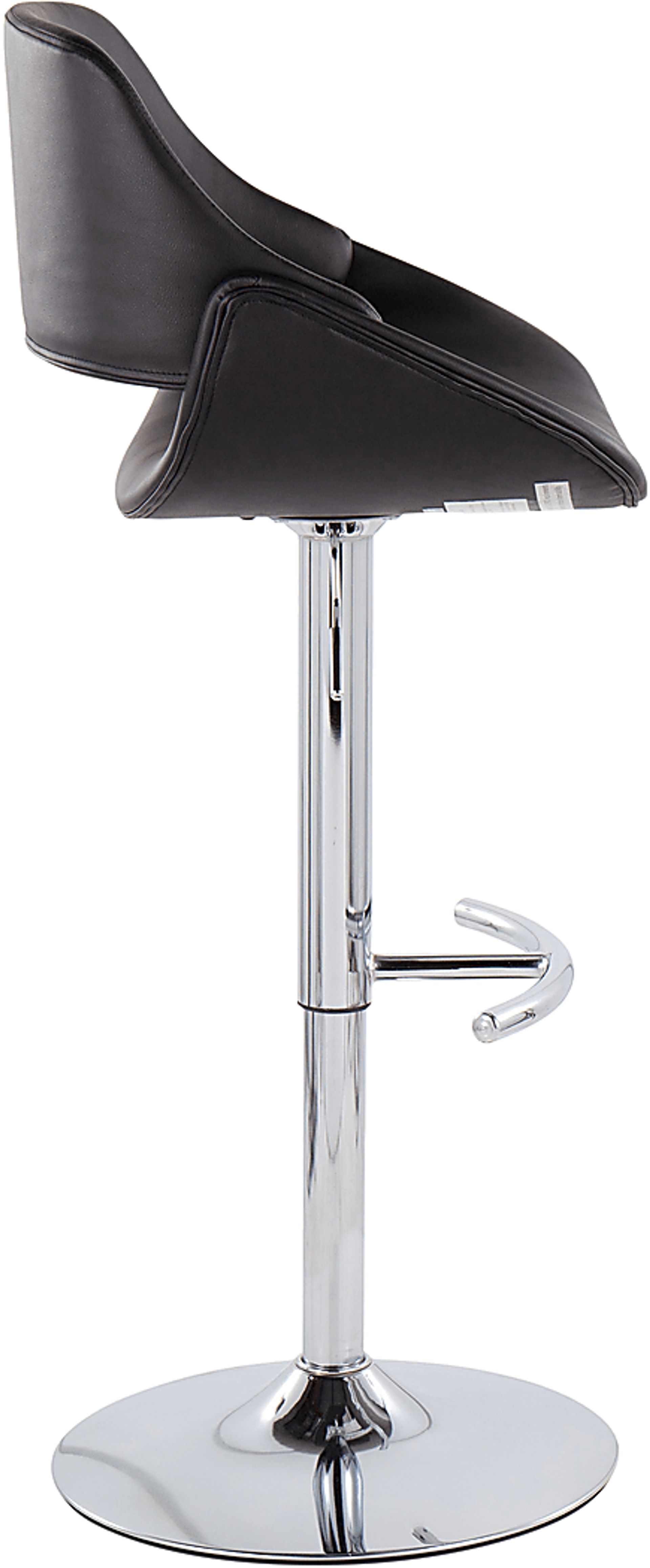 Astorel Black Barstool, Set of 2 - Image 3