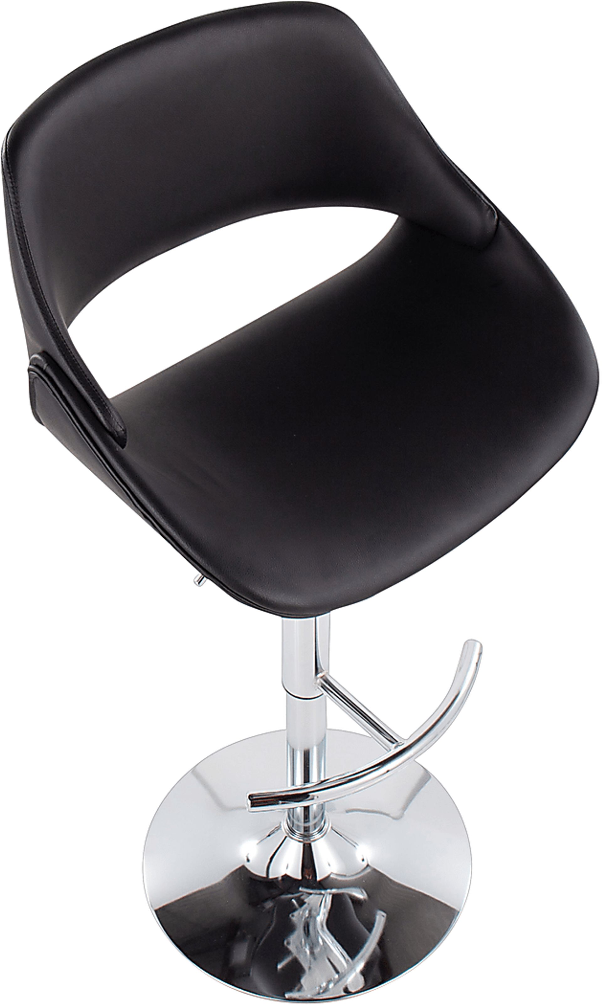 Astorel Black Barstool, Set of 2 - Image 5