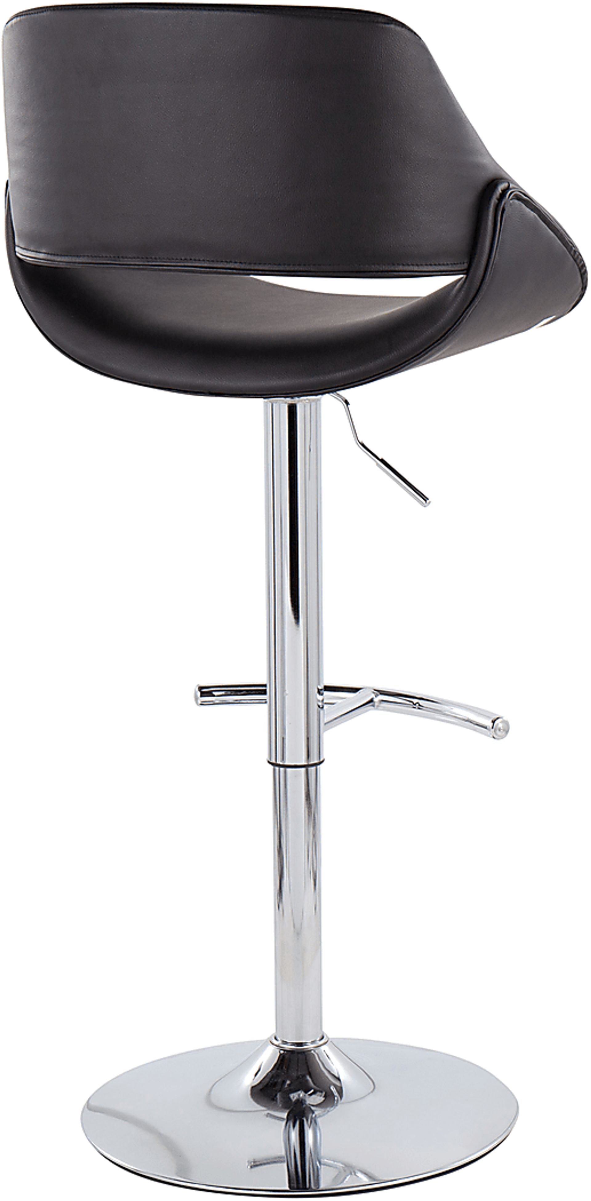 Astorel Black Barstool, Set of 2 - Image 7