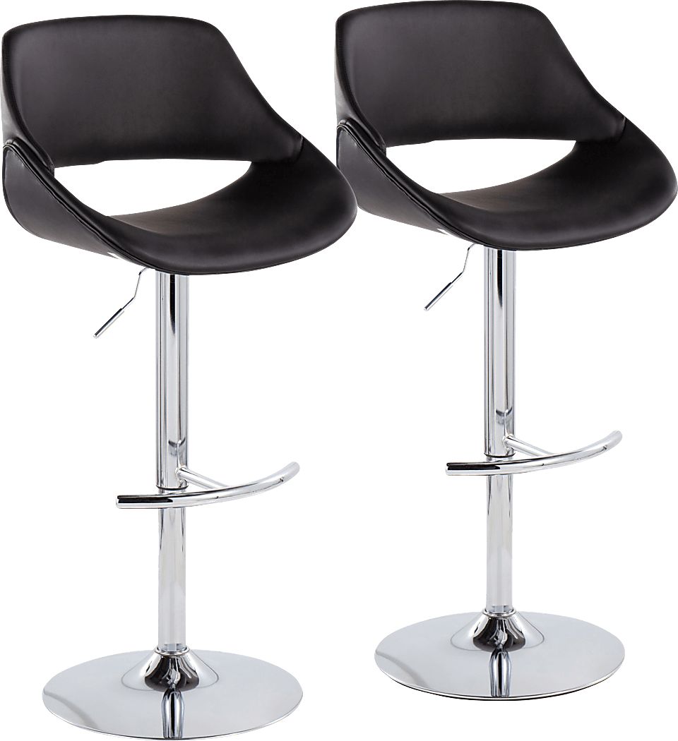 Astorel Black Barstool, Set of 2