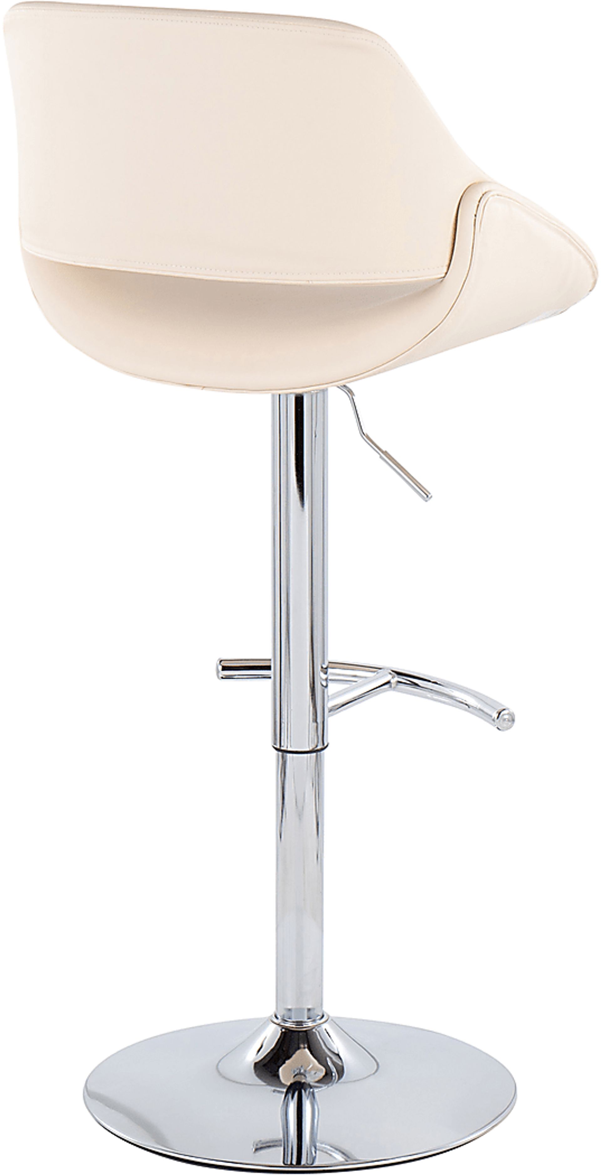 Astorel Cream Barstool, Set of 2 - Image 5