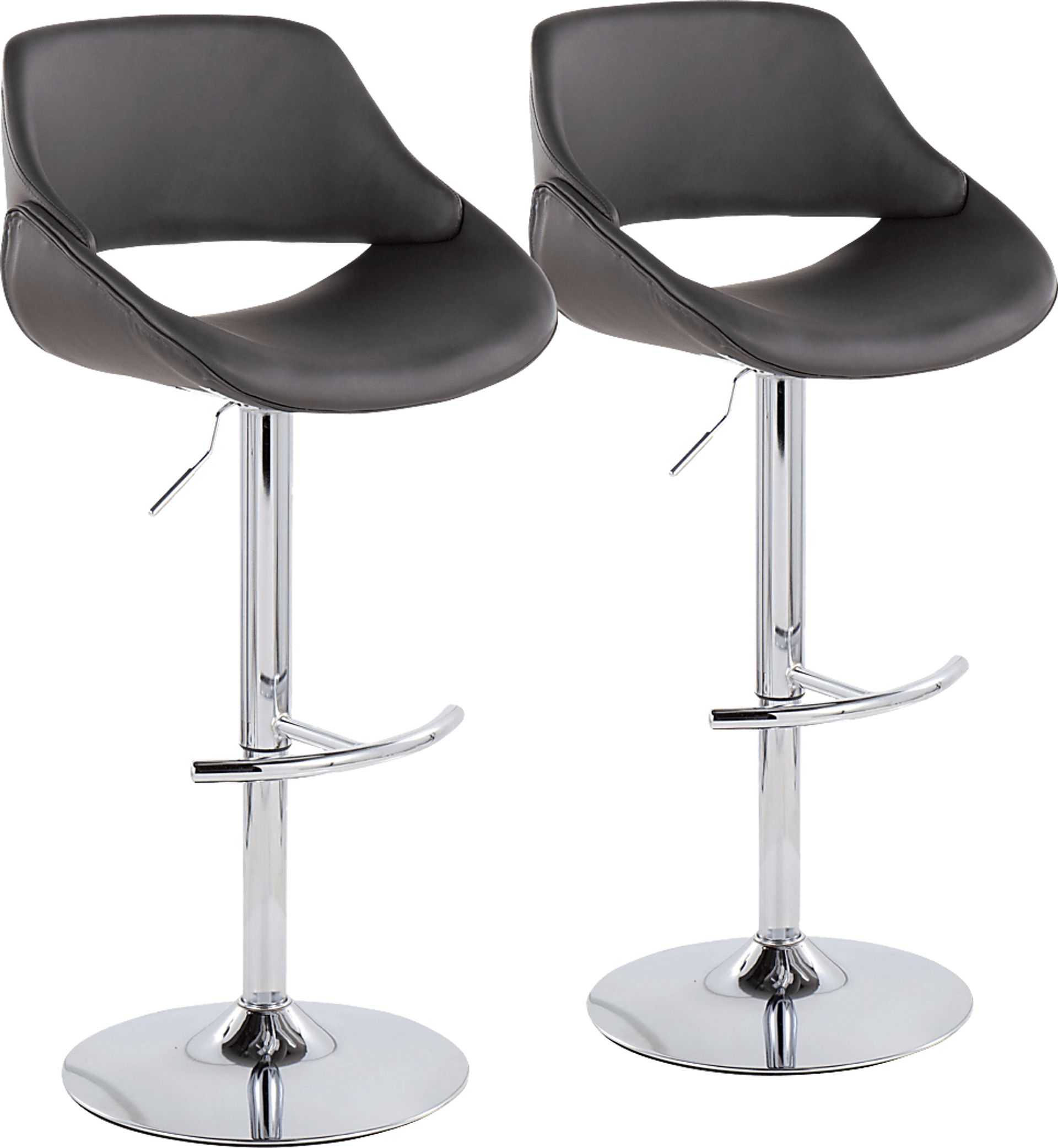 Astorel Gray Barstool, Set of 2 - Image 1